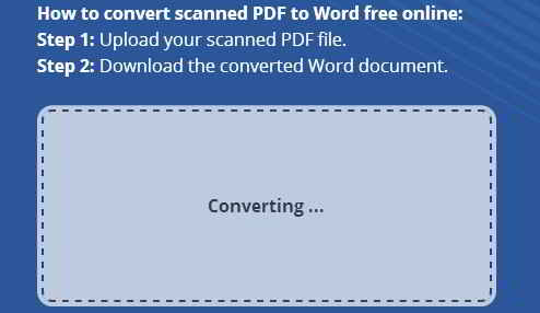 scanned pdf to editable word converter online free