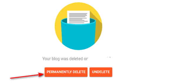 how to delete a blog on blogger