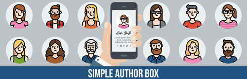 simple author bio box