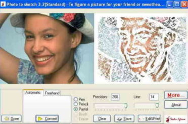 Free Software To Convert Photos To Pencil Sketch and Drawings