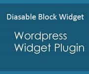 disable widget block editor